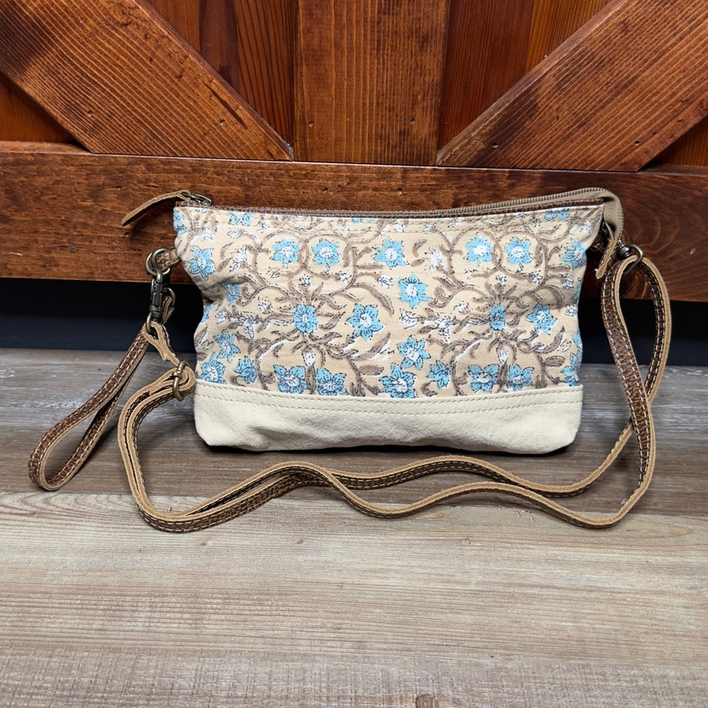 Myra Bag Small Floral Crossbody Upcycled Bag Purse